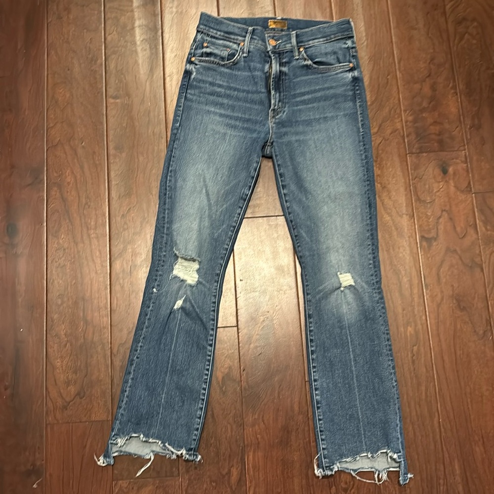 Mother Insider Crop Step Chew